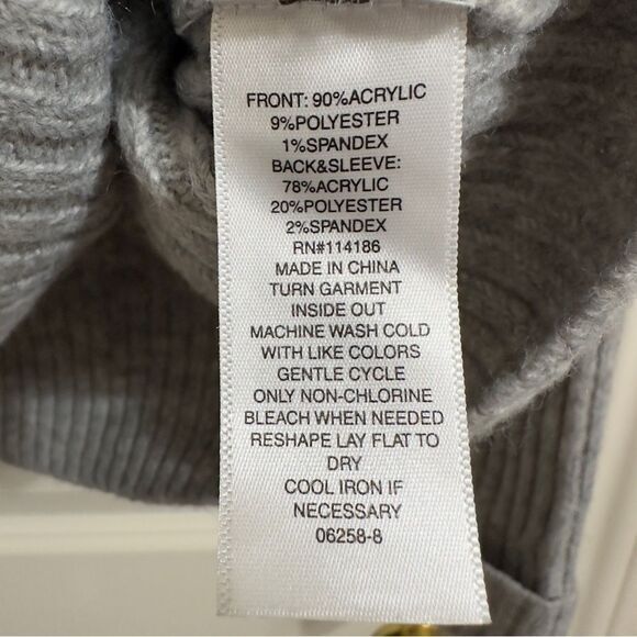 A.N.A RIBBED KNIT LONG SLEEVE CREWNECK PULLOVER‎ SWEATER LARGE - Picture 3 of 8